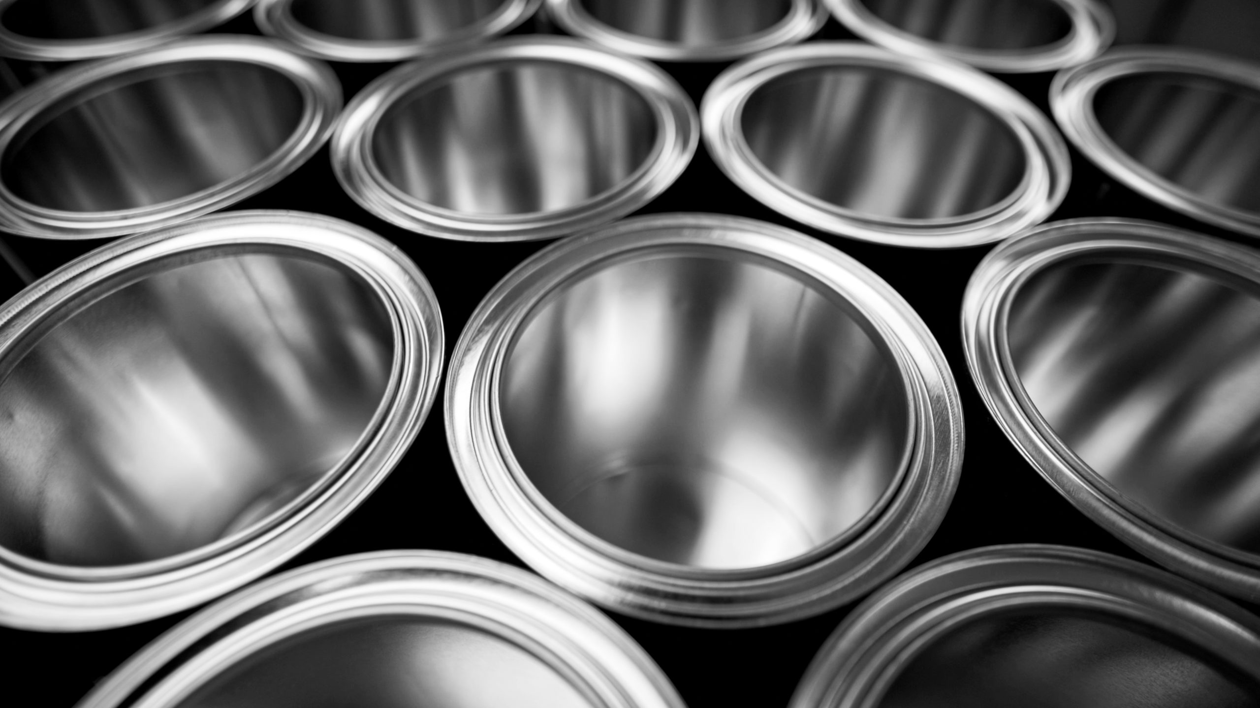 Metal bucket coating application